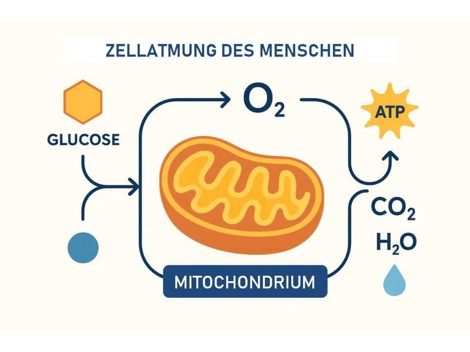 Infografik des Mitochondriums