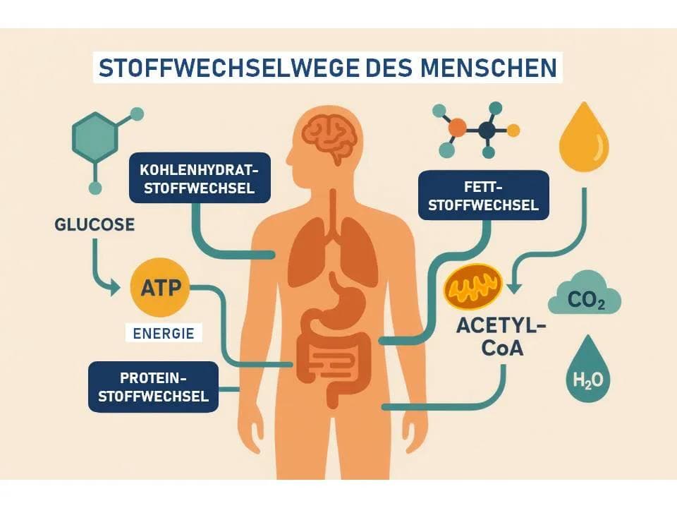Infografik der Stoffwechselwege